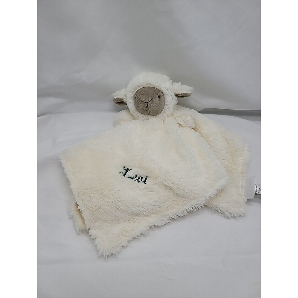 Elegant Baby White Lamb Lovey Security Blanket Replacement 10" X 10" Leui - Picture 1 of 16